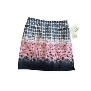 EP Pro Women’s Golf Skort Size XS | Pink Black White Houndstooth Print NWT